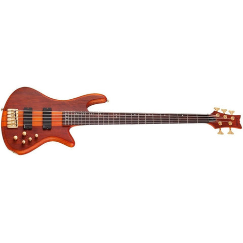 Bajo Eléctrico Schecter Stiletto Studio-5 5 Cuerdas Naranja Diestro Mate