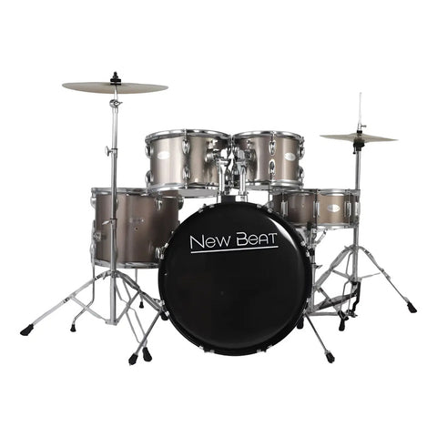 Batería New Beat 5 Pzas Fusion Bombo 20 Nb-ds405 Champagne Beige