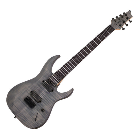 Guitarra Eléctrica 7 Cuerdas Schecter Sunset-7 Extreme Grey Diestro Gris Claro