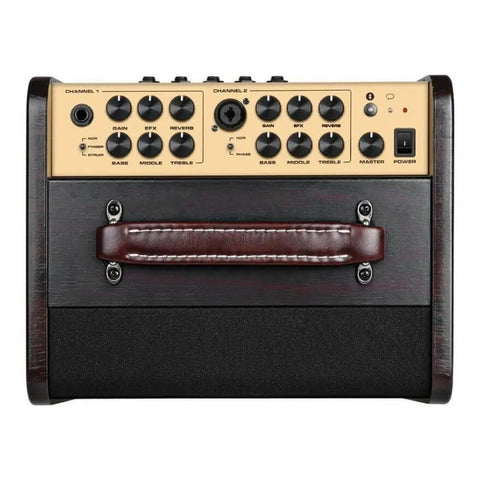 Amplificador Guitarra Acústica Nux Ac80 Stageman Ii Marrón Oscuro