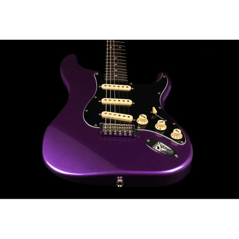 Guitarra Tipo Strato Sss Jet Guitars Js-300 Plm R Diestro Lila Palo De Rosa