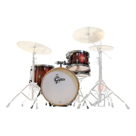 Batería Gretsch 18 Catalina Club Jazz 4 Pzas Ct1j484 Burst B Naranja Oscuro