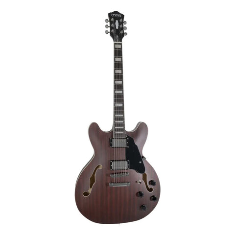 Guitarra Mars Electrica Mod. Hollowbody 335 Satin Red Diestro Rojo