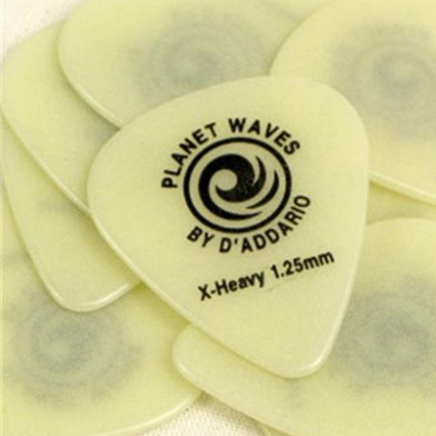 Paquete 10 Púas Luminiscentes Cal 1mm Planet Waves 1ccg6-10 Luminiscente Grueso