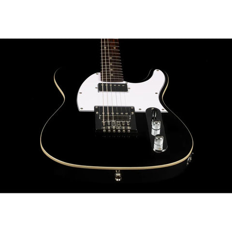 Guitarra Tipo Telectaster Jet Guitars Jt-350 Bkm H Diestro Negro Palo De Rosa