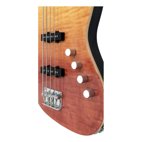 Mars Deluxe Bajo Activo Mars Eléctrico Mod. Jb-4 Deluxe Red Diestro Red