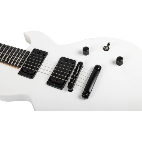 Guitarra Eléctrica Tipo Les Paul Spira L-400 Satin White Diestro Blanco Ébano