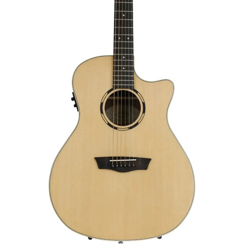 Guitarra Electroacustica Tamaño Orquesta Washburn O20sce Natural Diestro