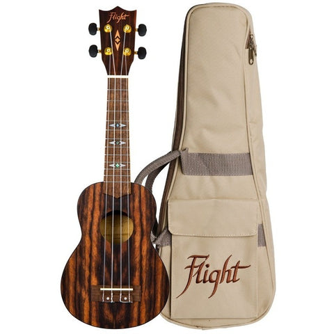 Ukulele Tamaño Soprano Amara, Flight Dus460 Amara Marrón