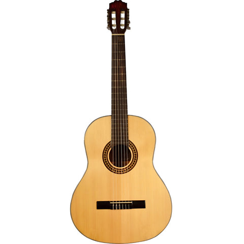 La Sevillana N-3 Guitarra Clásica Acústica Cuerdas Nylon Color Natural Orientación De La Mano Derecha