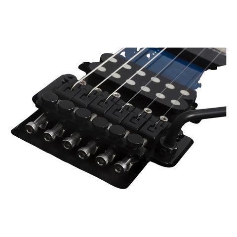 Guitarra Schecter Reaper-6 Fr S Elite #2187 Kor Deep Ocean Blue Diestro Ébano