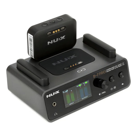Sistema De Monitoreo Inalámbrico In-ear Nux B-7 Pro Display Digital 30m