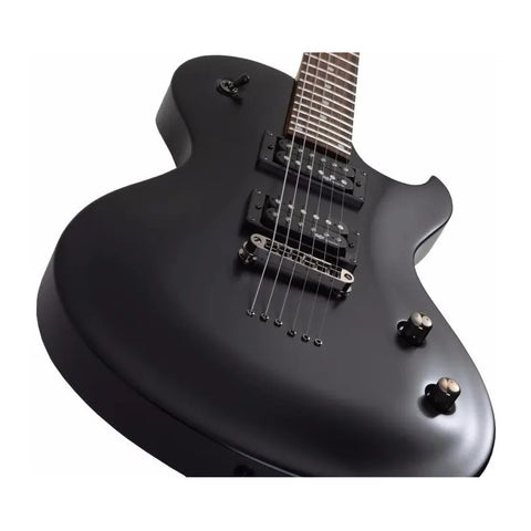 Guitarra Eléctrica Schecter Sgr Solo-ii Negra Tilo Diapasón Palo De Rosa Diestro Midnight Satin Black