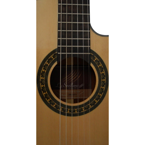 Guitarra Electro Acústica Caja Clásica La Sevillana Ur-6cef3 Natural