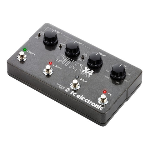 Pedal D/cuatro Interruptores, Tc Electronic Ditto X4 Looper Negro