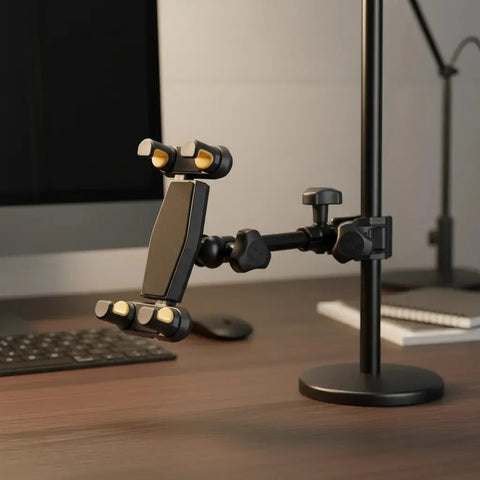 Soporte 2 En 1 Para Tablet Y Teléfono Hercules Dg307b Negro