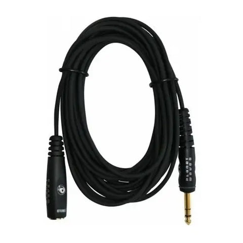 Cable Extensión Auriculares 6m 1/4  Plug Chapado Oro Planet Waves