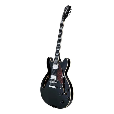 Guitarra Mars Electrica Mod. Hollowbody 335 Studio Black Diestro Negro
