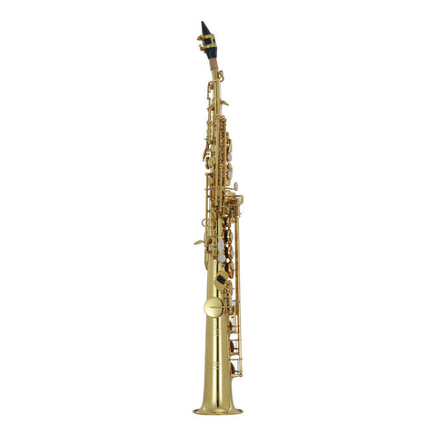 Saxofón Soprano Acabado Laton Laqueado Wesner Pss2000-l