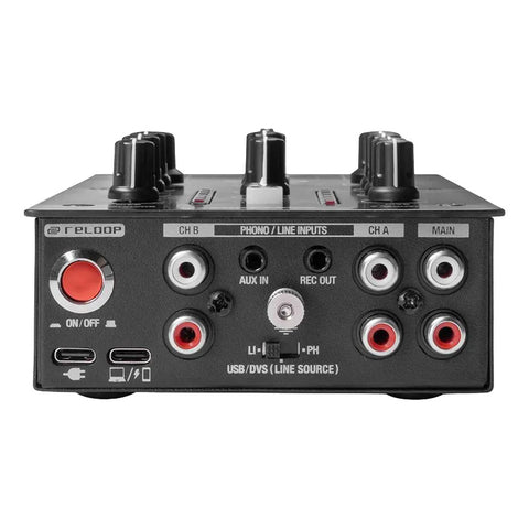 Mezcladora Portátil Para Dj 2+1 Canales Reloop Mod. Ptb-2
