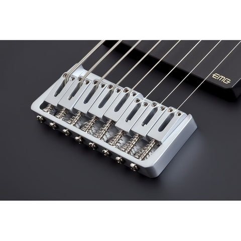 Guitarra Eléctrica Schecter Damien Platinum-8 Negro Satin Diestro Negro Palo De Rosa