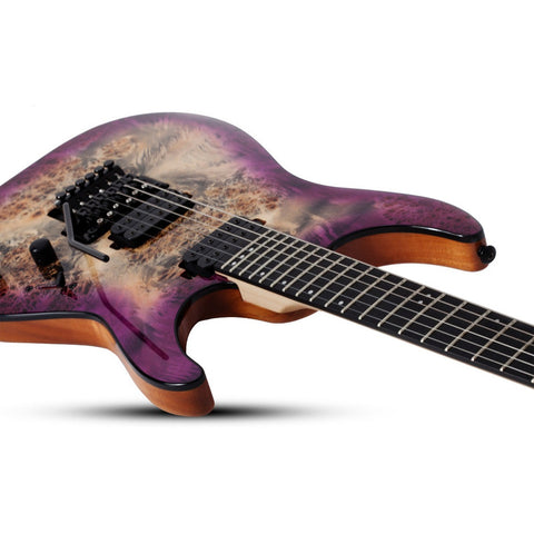 Guitarra Eléctrica Sólida 6 Cuerdas Schecter C-6 Fr Pro Aub Diestro Aurora Burst Wengué