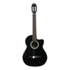 Guitarra Electroacústica D/6 Cuerdas, Vitale Cg3901-bk Color Negro Orientación De La Mano Derecha