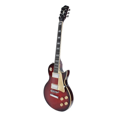 Guitarra Eléctrica Les Paul Mars Lp Standard Satin Red Color Rojo Material Del Diapasón Palisandro Orientación De La Mano Diestro Palo De Rosa