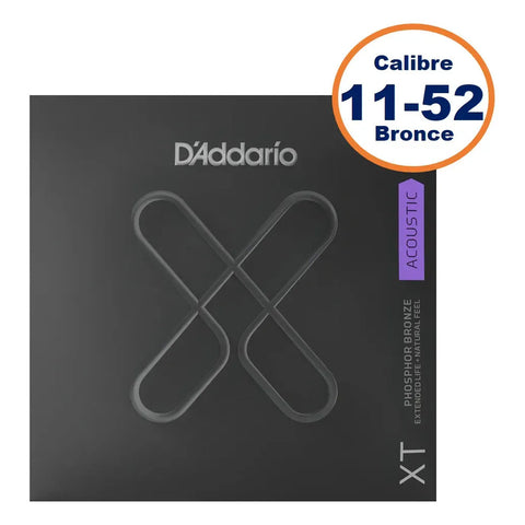 D'addarío Xt Acoustic Phosphor Bronze 11-52 Cuerdas Guitarra