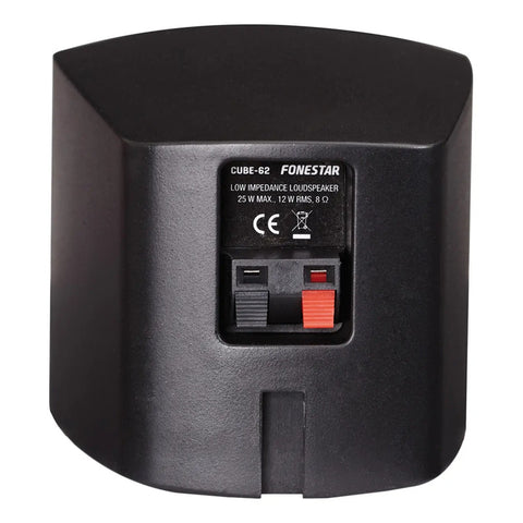 Par De Bafles Bocinas De Instalacion De 12w Fonestar Cube-62 Negro