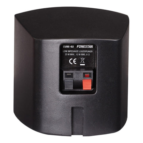 Par De Bafles Bocinas De Instalacion De 12w Fonestar Cube-62 Negro