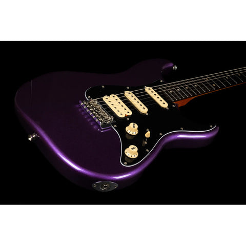Guitarra Tipo Strato Jet Guitars Js-400 Plm R Plum Diestro Lila Palo De Rosa
