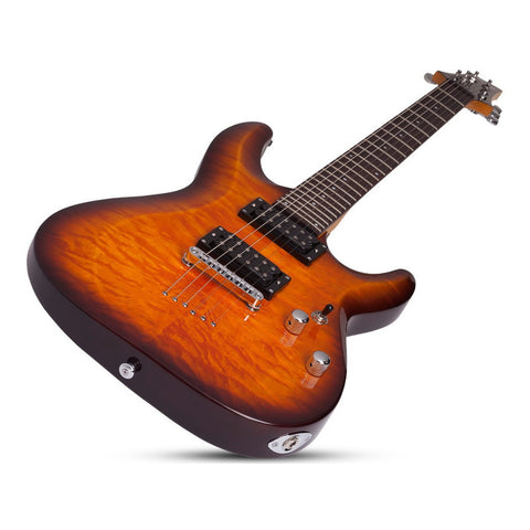 Guitarra Eléctrica Sombreado Vintage Schecter C6 Plus Vsb Diestro Vintage Sunburst Palo De Rosa
