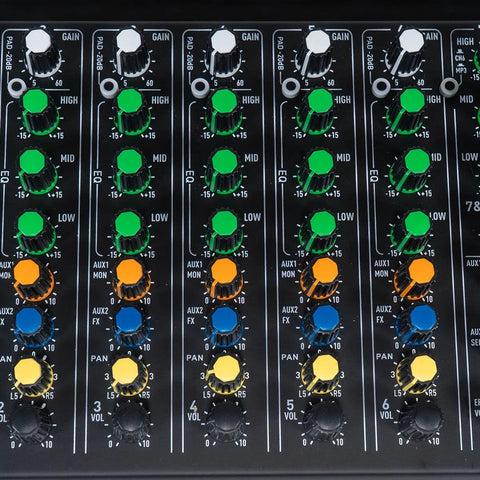 Mezcladora 8 Canales Con Efectos Prosound Pamx-08rs