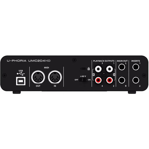 U-phoria Umc204hd Interfaz De Audio - Behringer Color Negro