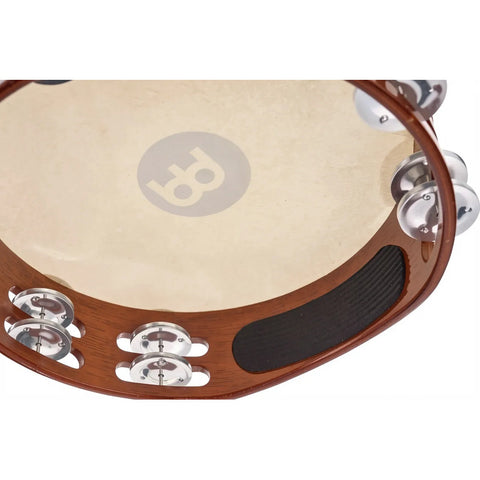 Pandero Parche De Piel Crotalos De Aluminio Meinl Tah2a-ab Café