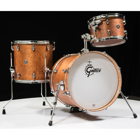 Batería Gretsch 18 Catalina Club Jazz 4 Ct1j484 Walnut Glaze Caqui