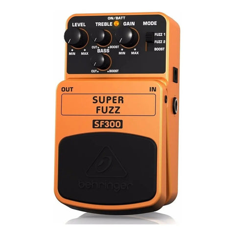 Behringer Sf-300 Pedal Super Fuzz Color Naranja Para Instrumento