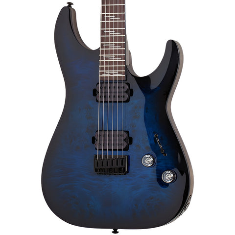 Guitarra Eléctrica Schecter Omen Elite-6 Blue Burst Azul Orientación De La Mano Diestro
