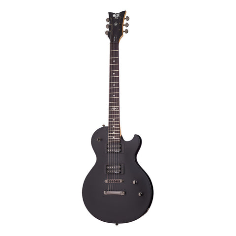 Guitarra Electrica Negro Medianoche, Sgr By Schecter Solo-ii Diestro Midnight Satin Black Palo De Rosa