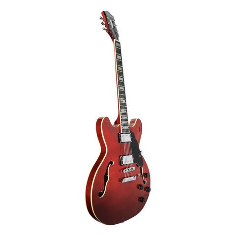 Guitarra Electrica Mars Hollowbody 335 Rojo Diestro Rojo