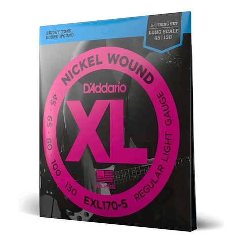 Exl-170-5 Juego Cuerdas Entorchado Níquel Bajo Daddario