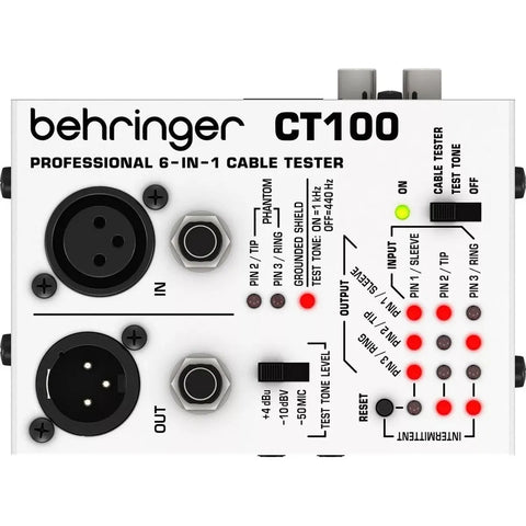 Probador Cables Behringer Ct-100