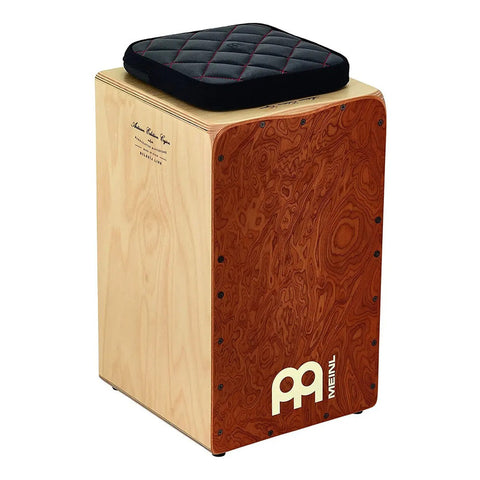 Asiento Para Cajón Acolchado Grueso Cuero Negro Meinl Dcs