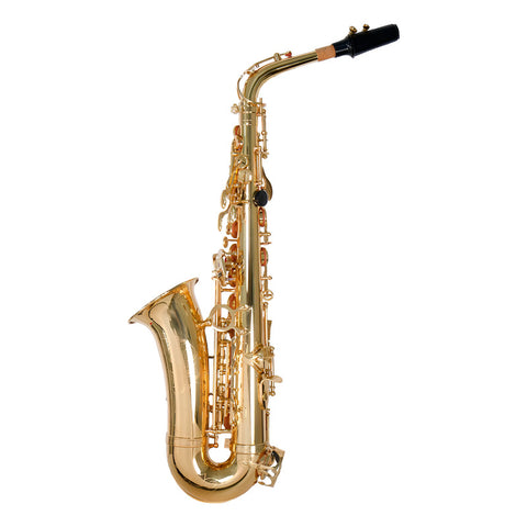 Saxofón Alto Eb Benjamin Adams Latón As100 Con Estuche Dorado