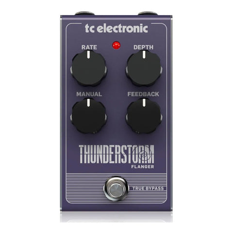 Pedal De Efectos Flanger Tc Electronic Thunderstorm Para Guitarra Eléctrica Púrpura