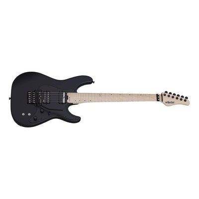 Guitarra Eléctrica Schecter Sun Valley Super Shredder Fr S De Caoba Satin Black Con Diapasón De Arce