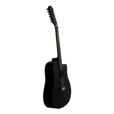 Guitarra Electroacústica 12 Cuerdas La Sevillana Tx1200ceq B Negro