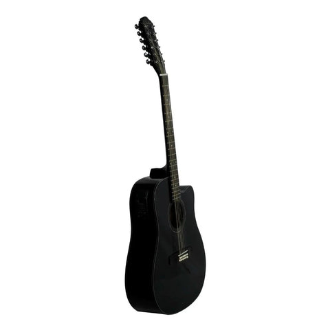 Guitarra Electroacústica 12 Cuerdas La Sevillana Tx1200ceq B Negro