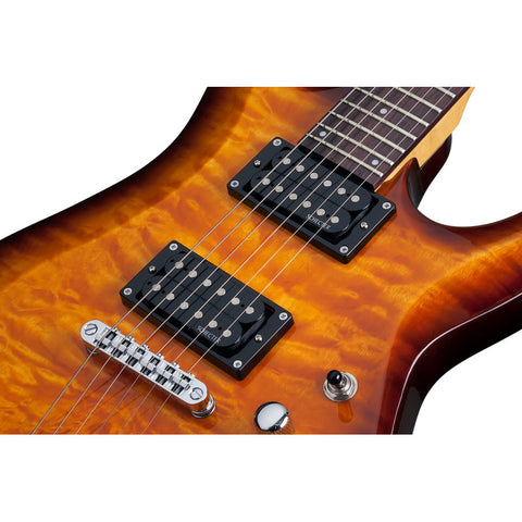 Guitarra Eléctrica Sombreado Vintage Schecter C6 Plus Vsb Diestro Vintage Sunburst Palo De Rosa
